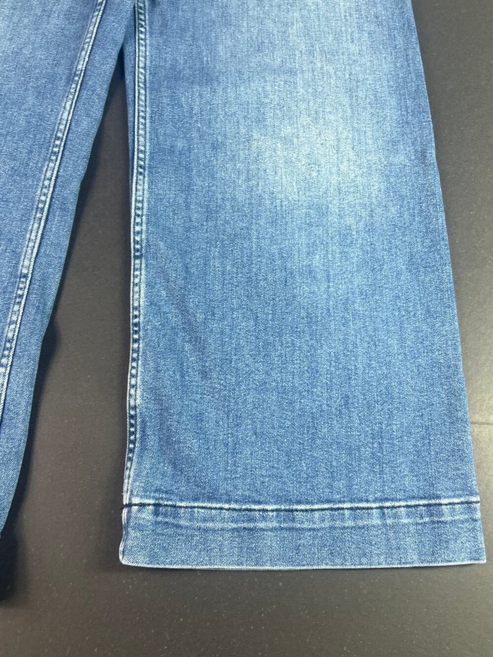 Maeve Jeans Women 29x23* Colette Wide Leg High Rise Crop Blue Faded Denim Tag 29 - Picture 5 of 16